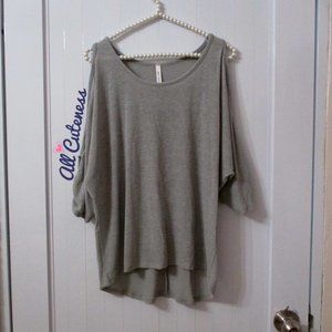 Gray Fashion Top